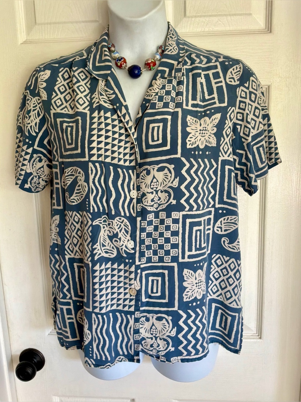 FU DA…100% silk blouse